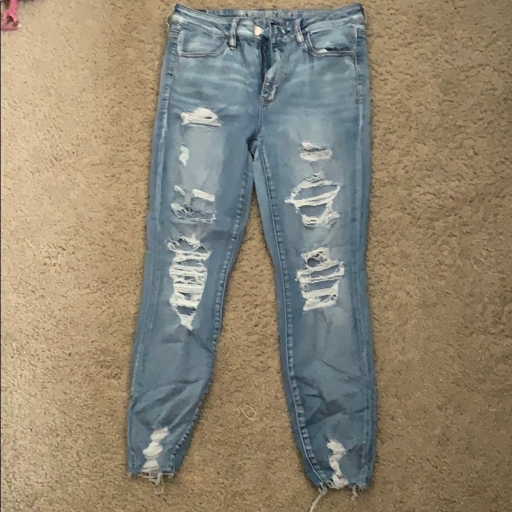 American Eagle ripped jeans